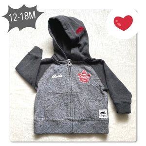 Roots Unisex Full Zip Hoodie Sweatshirt 12-18M